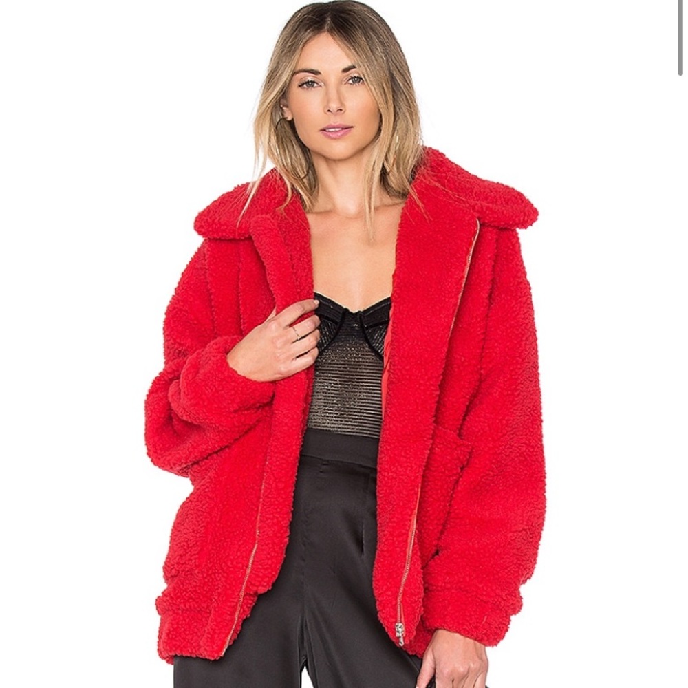 I.AM.GIA Red Pixie Coat